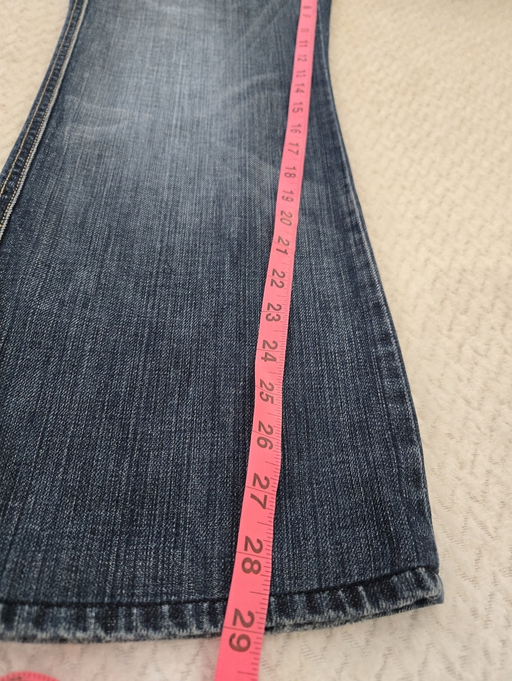 Seven For All Mankind A Pocket Boot Jeans Womens 33 Dark Wash USA - Picture 9 of 13
